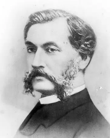 Dieses Bild zeigt Louis Le Prince in den 1880er-Jahren. Es ist in Schwarz-Weiss gehalten.